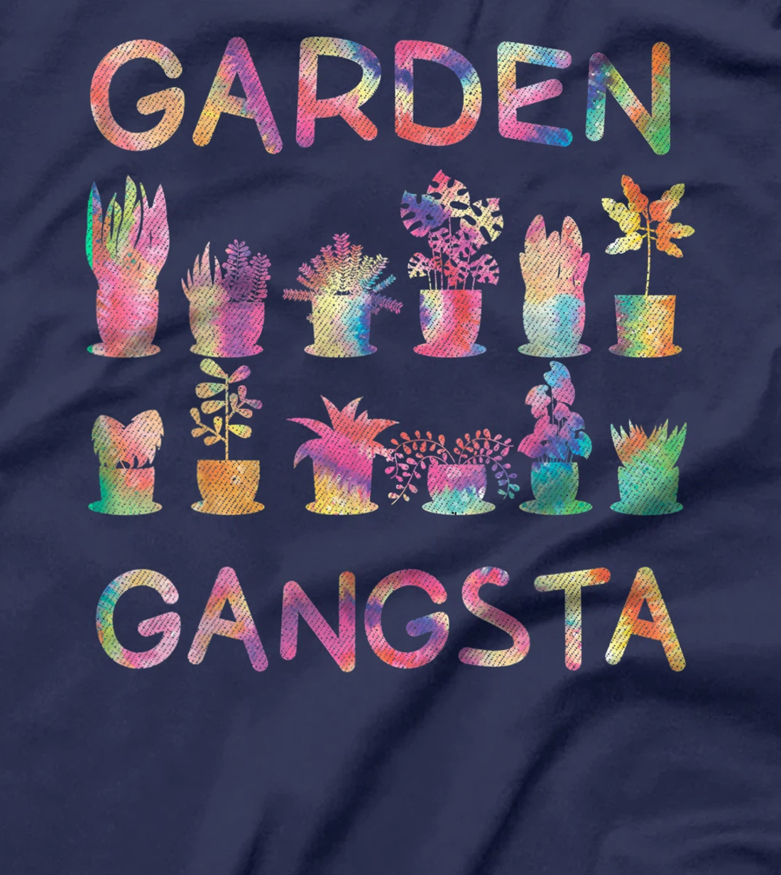Garden Gangsta Tie Dye Gardening Planting Hobby Gift Tee T-Shirt