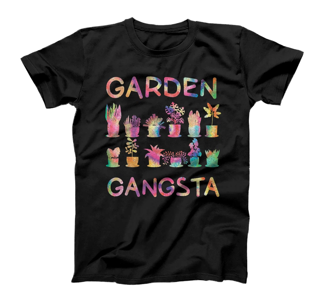 Garden Gangsta Tie Dye Gardening Planting Hobby Gift Tee T-Shirt