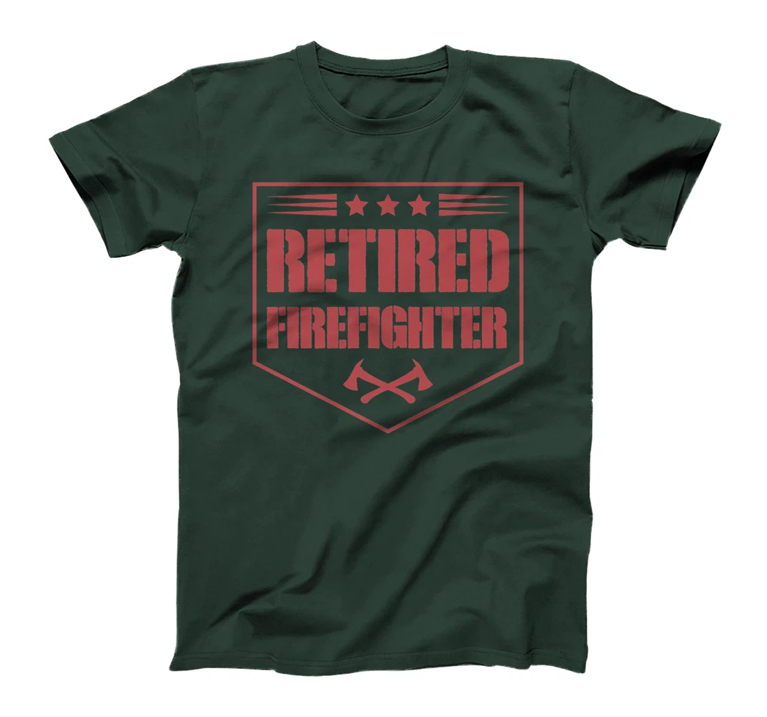 Retired Firefighter Funny Cool Axe Symbol Emblem America Premium T-Shirt