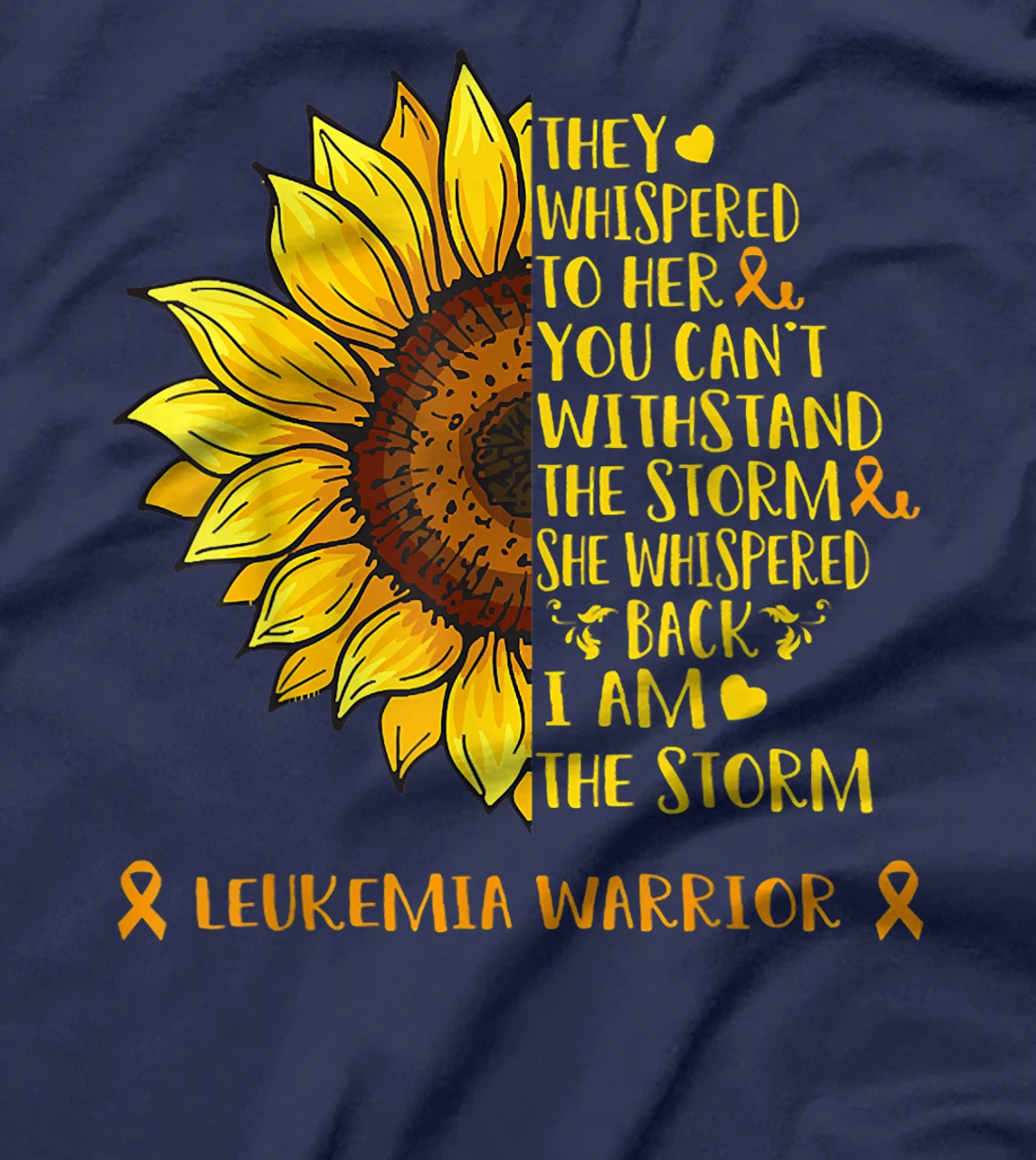 I Am The Storm LEUKEMIA Warrior Support LEUKEMIA Gifts T-Shirt