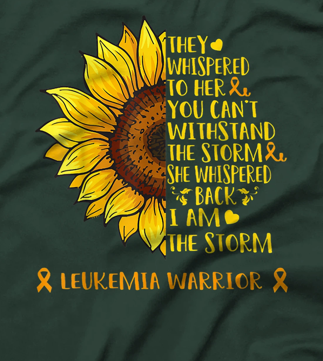 I Am The Storm LEUKEMIA Warrior Support LEUKEMIA Gifts T-Shirt