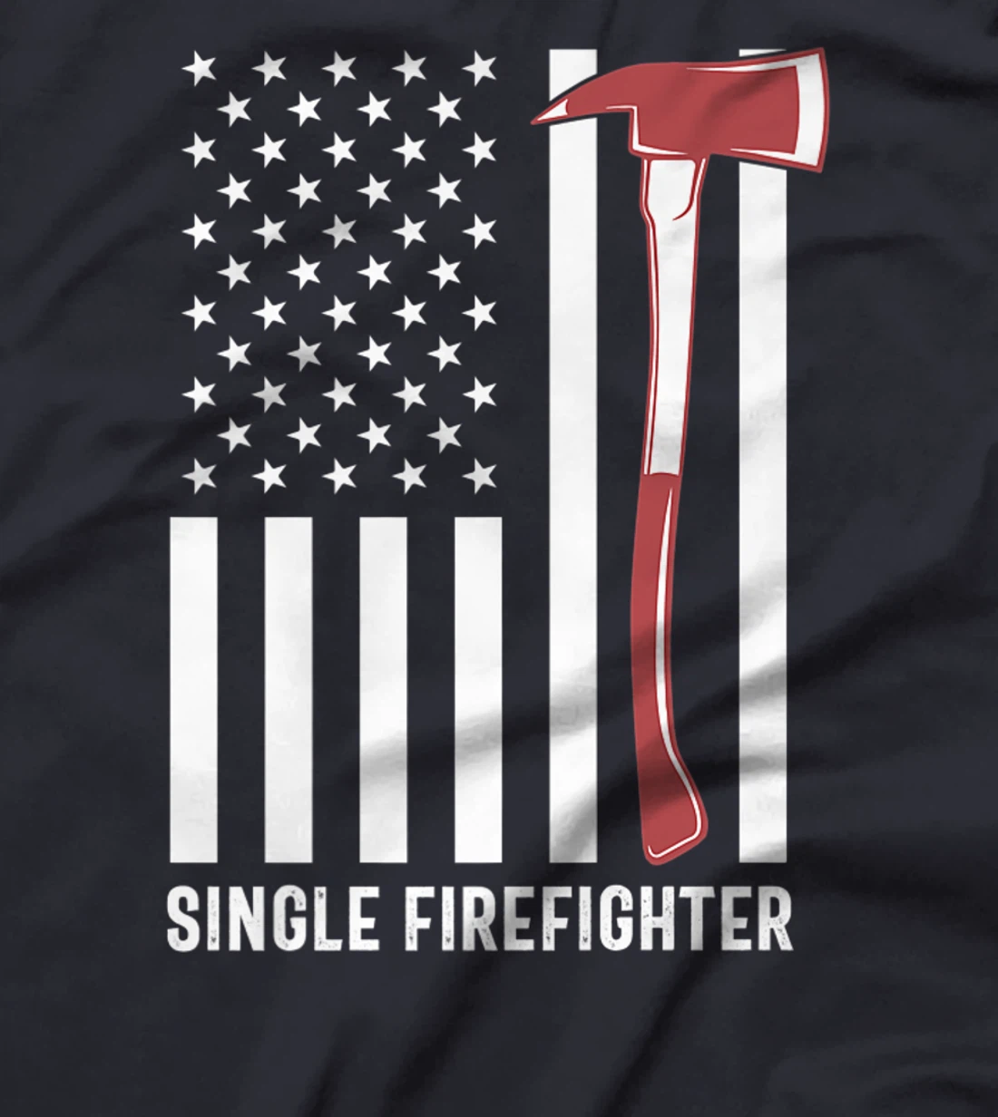 Single Firefighter Red Line Stripe Flag America USA Patriot Premium T-Shirt