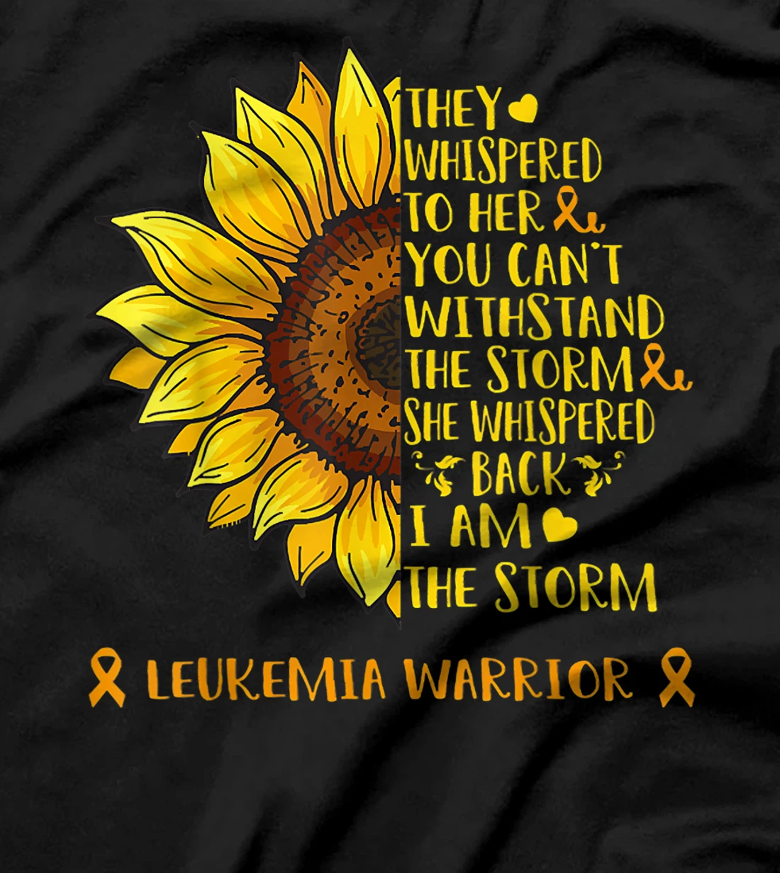 I Am The Storm LEUKEMIA Warrior Support LEUKEMIA Gifts T-Shirt