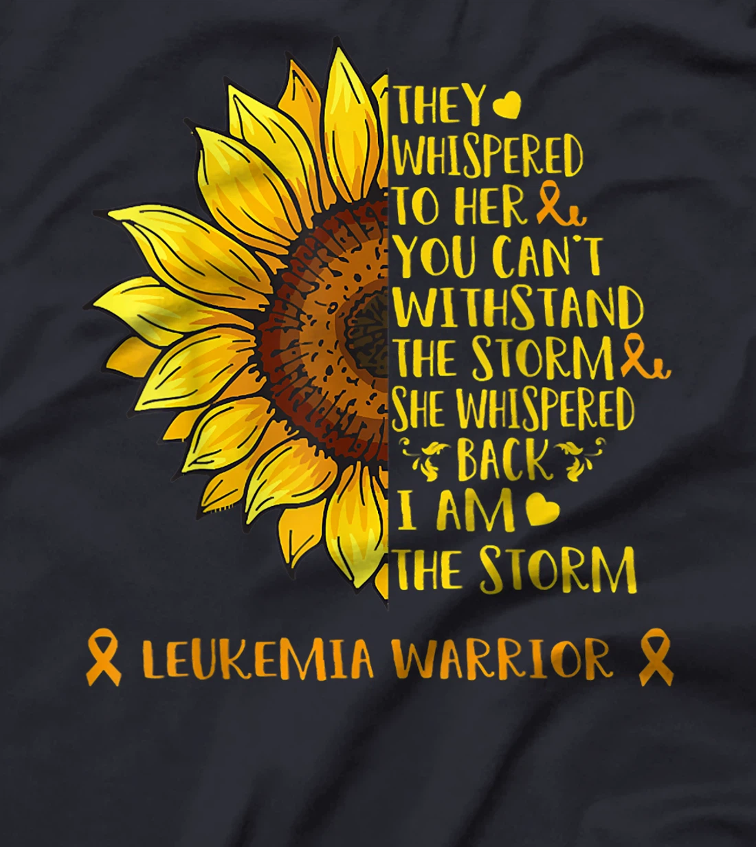 I Am The Storm LEUKEMIA Warrior Support LEUKEMIA Gifts T-Shirt