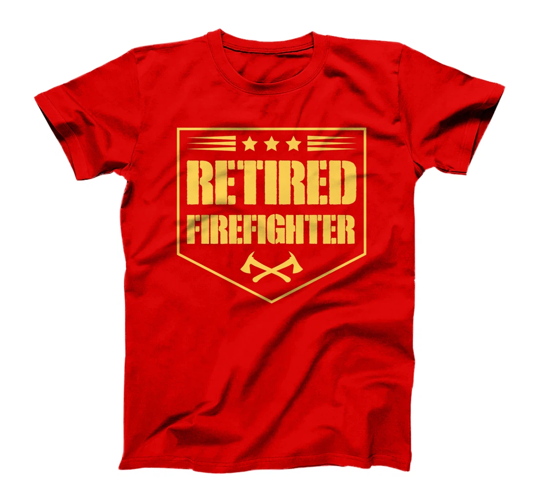 Retired Firefighter Funny Cool Axe Symbol Emblem America Premium T-Shirt