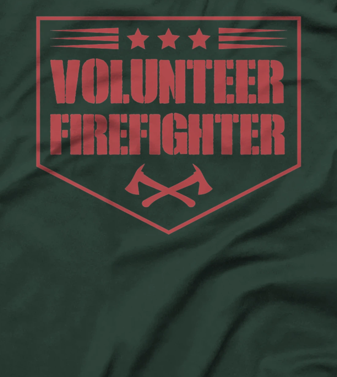 Volunteer Firefighter Funny Cool Axe Symbol Emblem America Premium T-Shirt