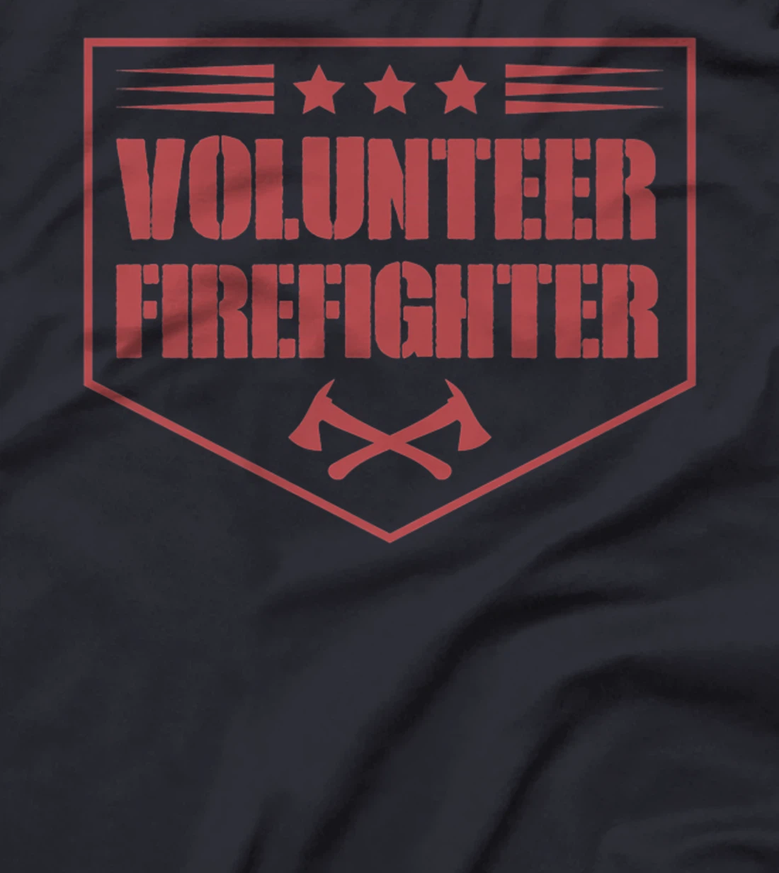 Volunteer Firefighter Funny Cool Axe Symbol Emblem America Premium T-Shirt