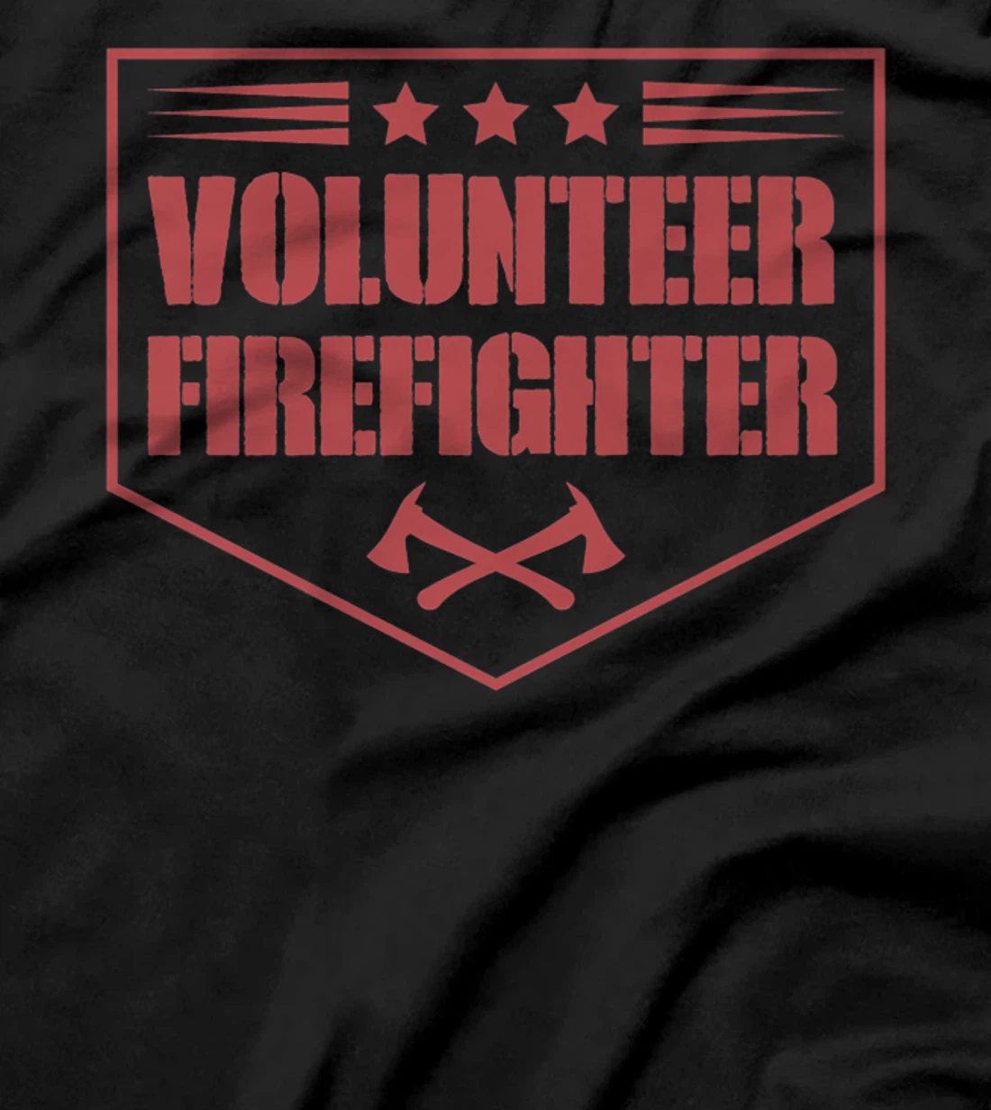Volunteer Firefighter Funny Cool Axe Symbol Emblem America Premium T-Shirt