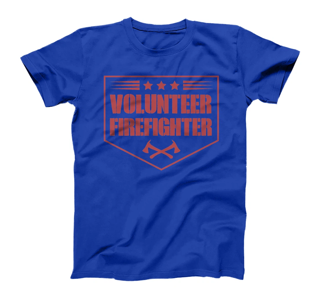 Volunteer Firefighter Funny Cool Axe Symbol Emblem America Premium T-Shirt