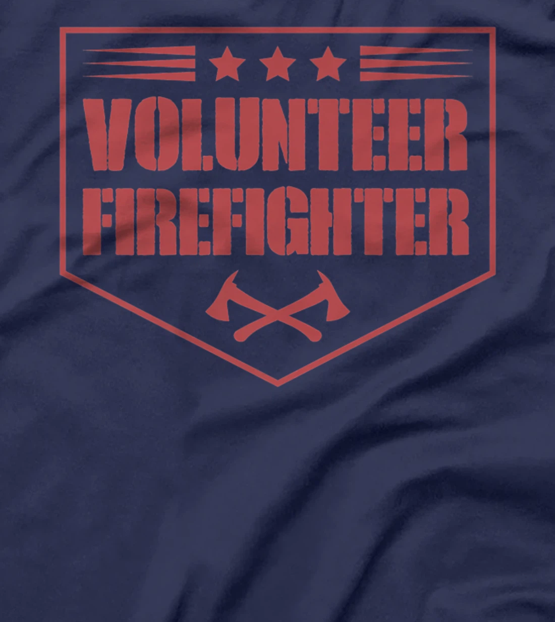 Volunteer Firefighter Funny Cool Axe Symbol Emblem America Premium T-Shirt