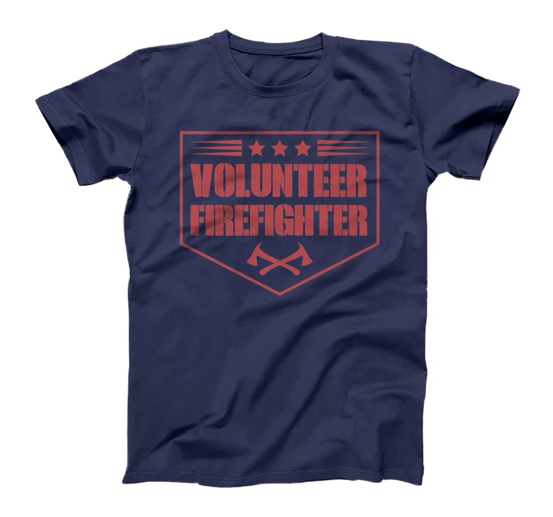 Volunteer Firefighter Funny Cool Axe Symbol Emblem America Premium T-Shirt