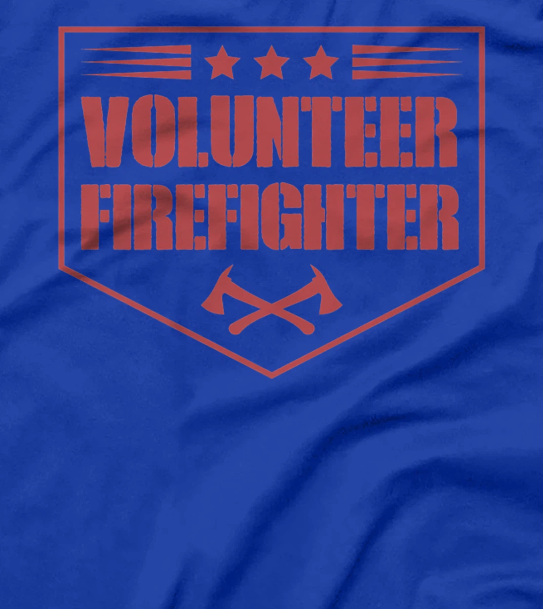 Volunteer Firefighter Funny Cool Axe Symbol Emblem America Premium T-Shirt