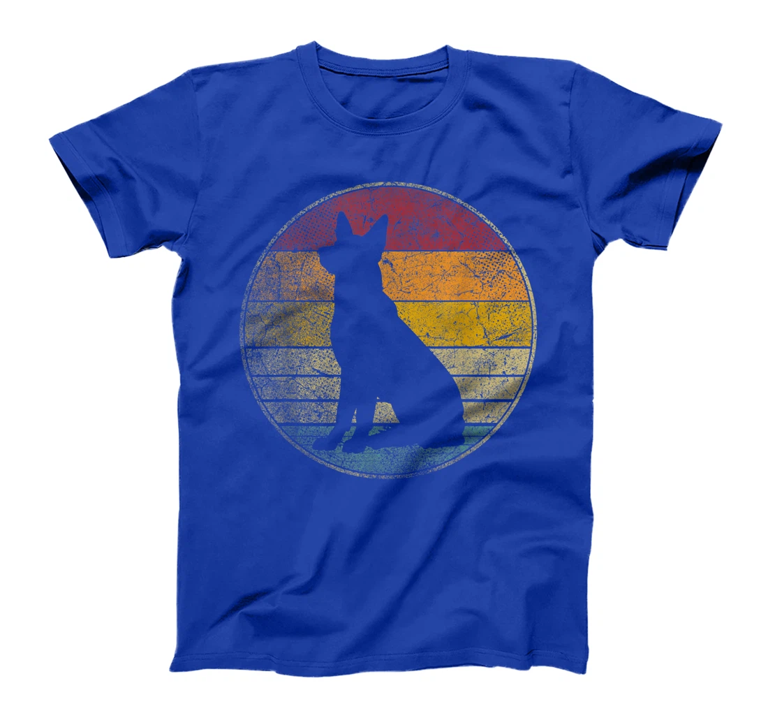 German Shepherd Dog Vintage Distressed Retro Silhouette 70s T-Shirt