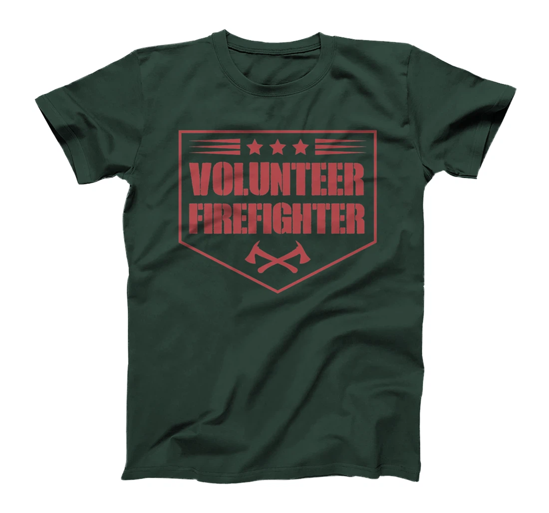 Volunteer Firefighter Funny Cool Axe Symbol Emblem America Premium T-Shirt