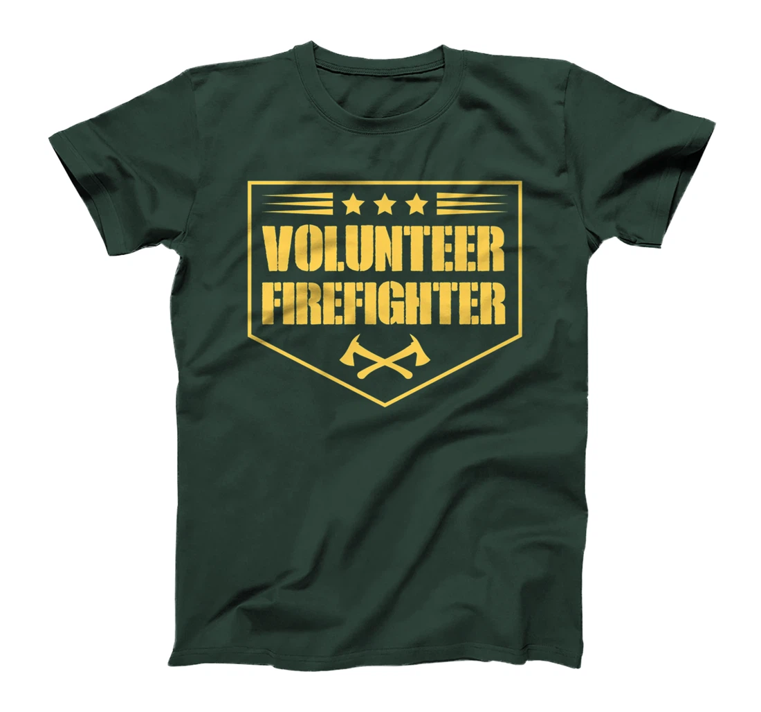 Volunteer Firefighter Funny Cool Axe Symbol Emblem America Premium T-Shirt