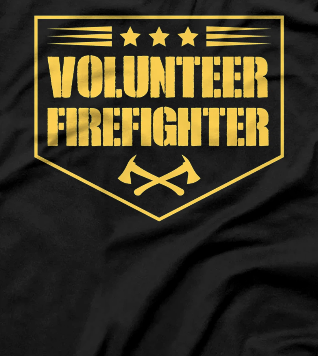 Volunteer Firefighter Funny Cool Axe Symbol Emblem America Premium T-Shirt