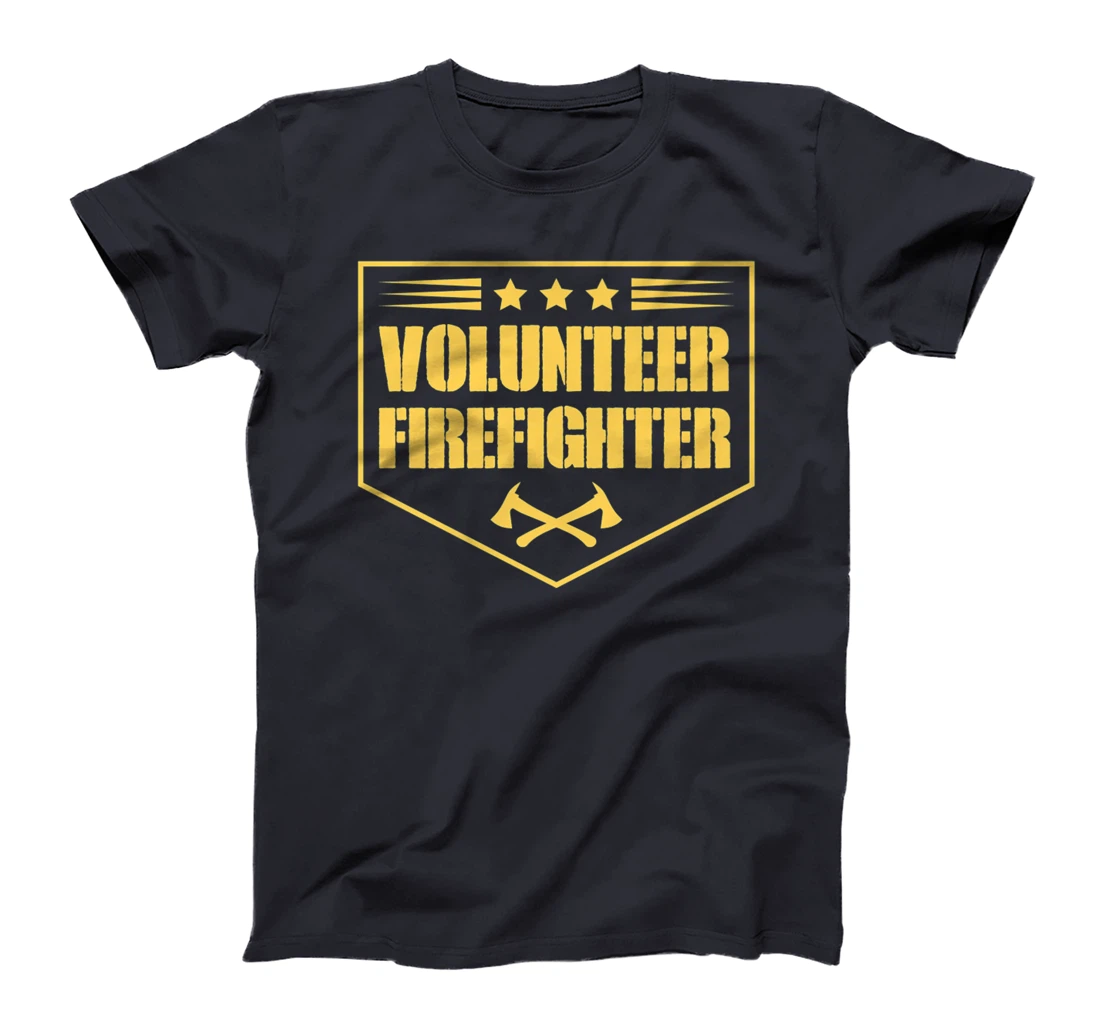 Volunteer Firefighter Funny Cool Axe Symbol Emblem America Premium T-Shirt