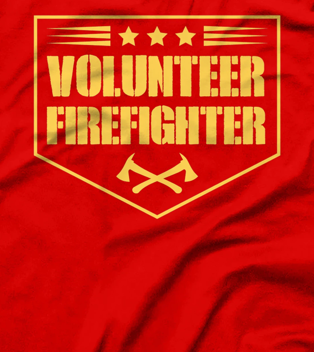 Volunteer Firefighter Funny Cool Axe Symbol Emblem America Premium T-Shirt