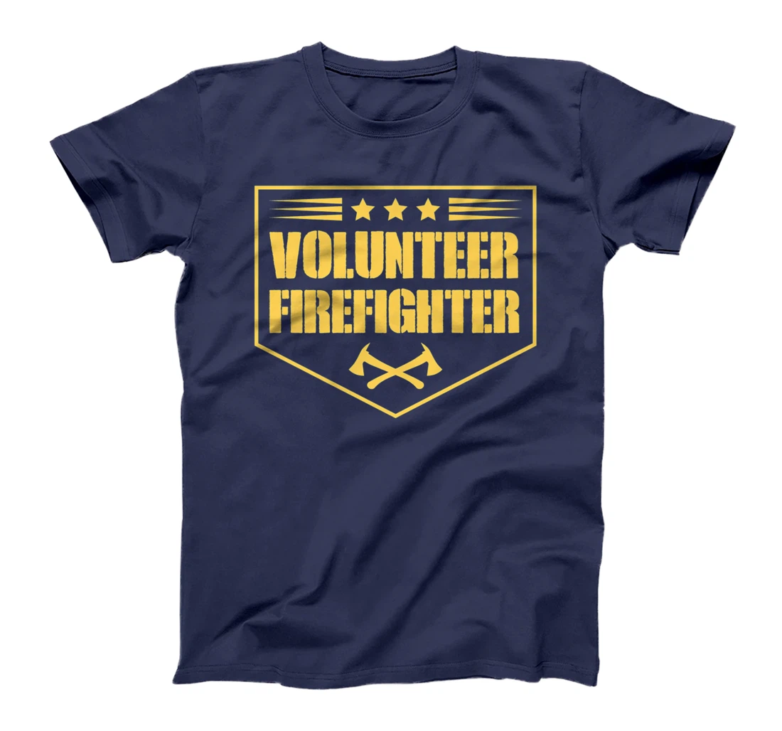 Volunteer Firefighter Funny Cool Axe Symbol Emblem America Premium T-Shirt