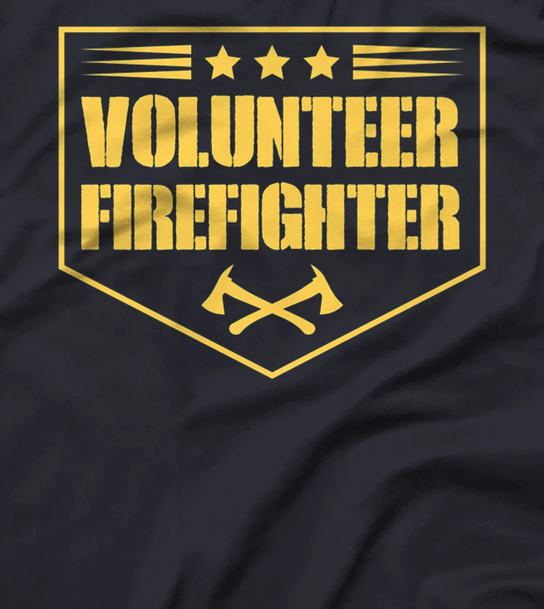 Volunteer Firefighter Funny Cool Axe Symbol Emblem America Premium T-Shirt