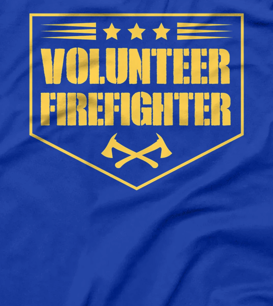 Volunteer Firefighter Funny Cool Axe Symbol Emblem America Premium T-Shirt