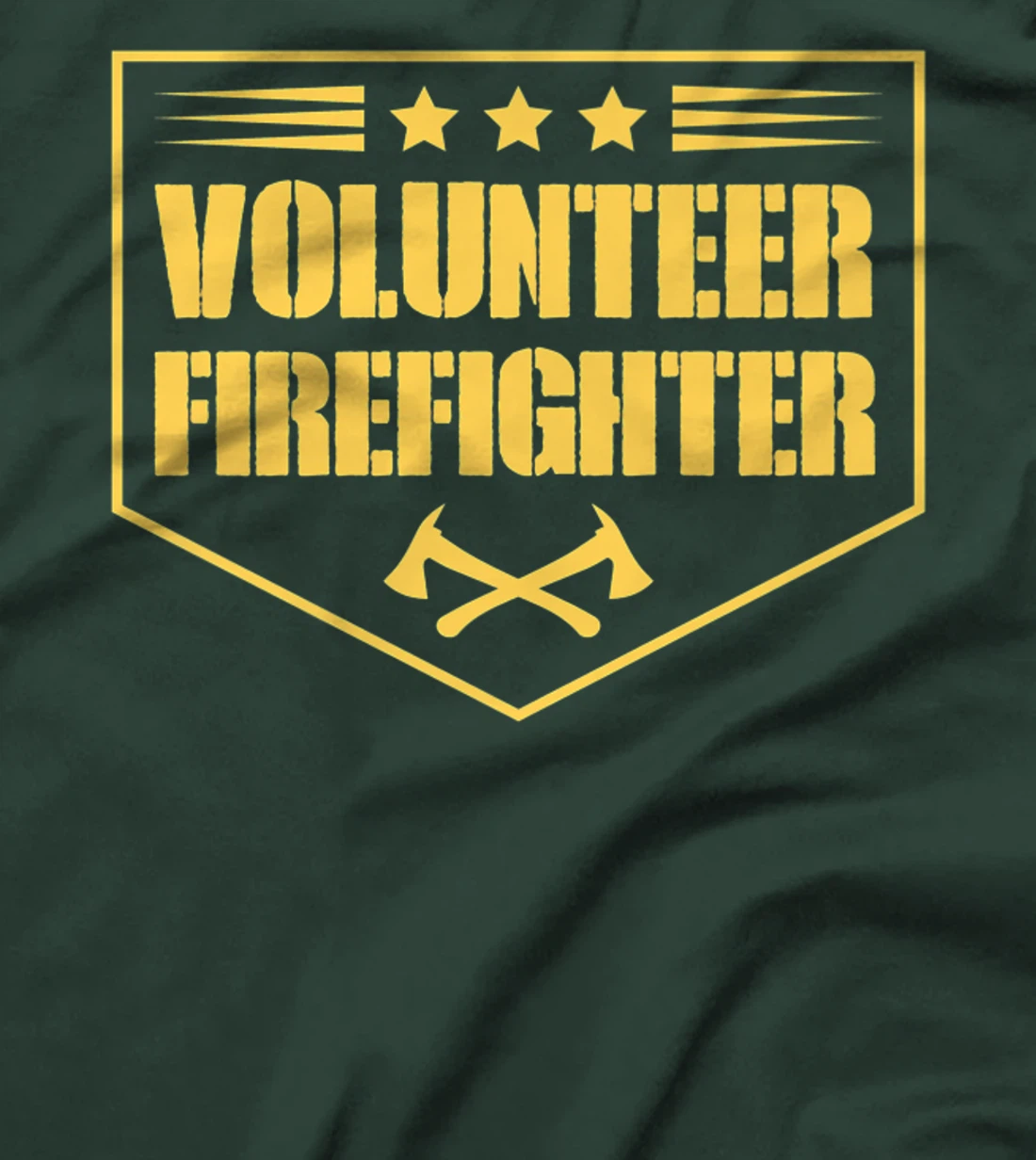 Volunteer Firefighter Funny Cool Axe Symbol Emblem America Premium T-Shirt