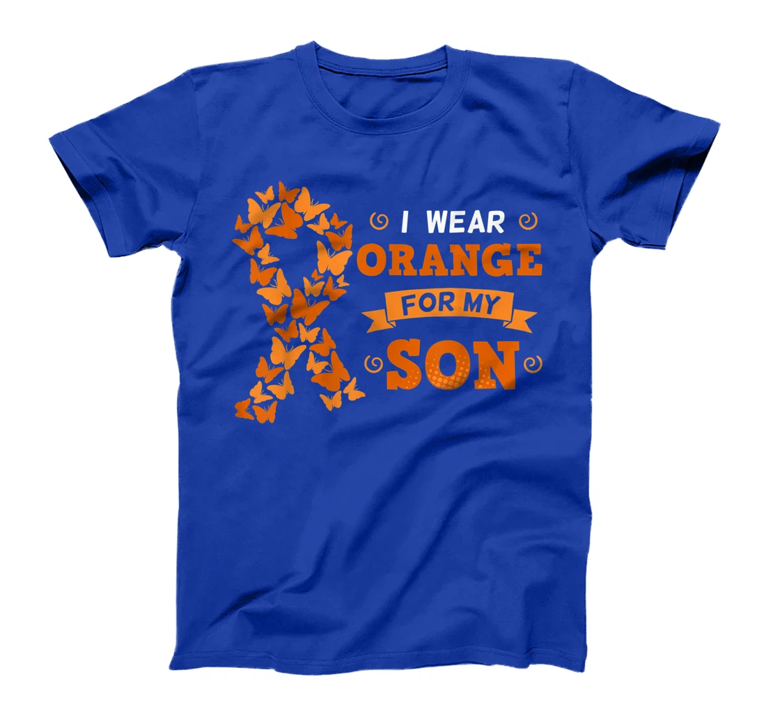 I Wear Orange For My Son Leukemia Blood Cancer Cells Patient T-Shirt