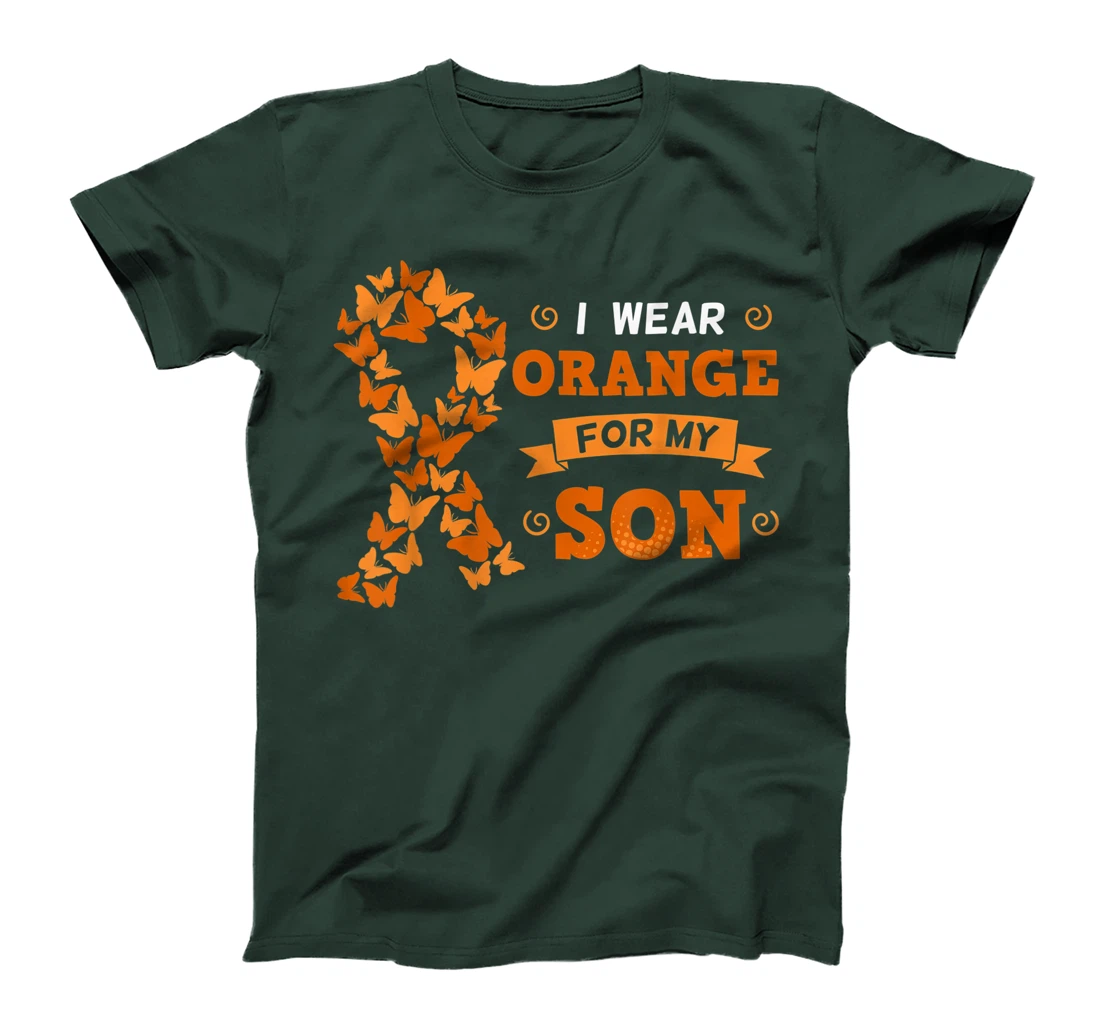I Wear Orange For My Son Leukemia Blood Cancer Cells Patient T-Shirt