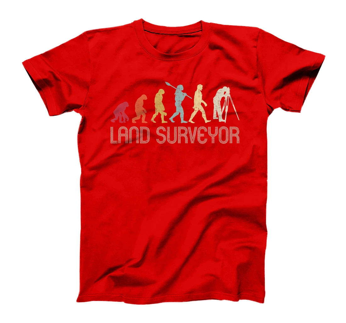 Land Surveyor evolution, funny land surveyor T-Shirt