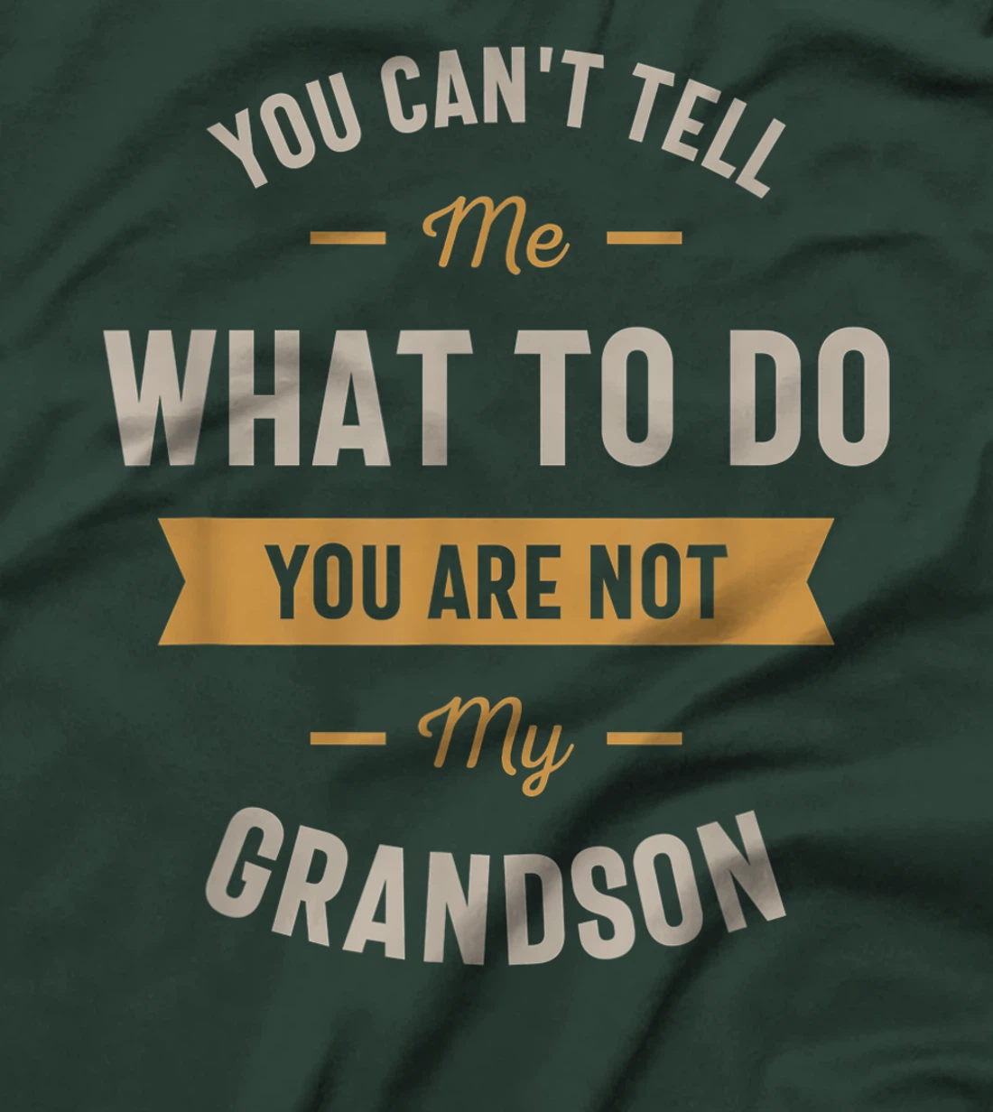 You can't tell me what to do you are not my grandson T-Shirt