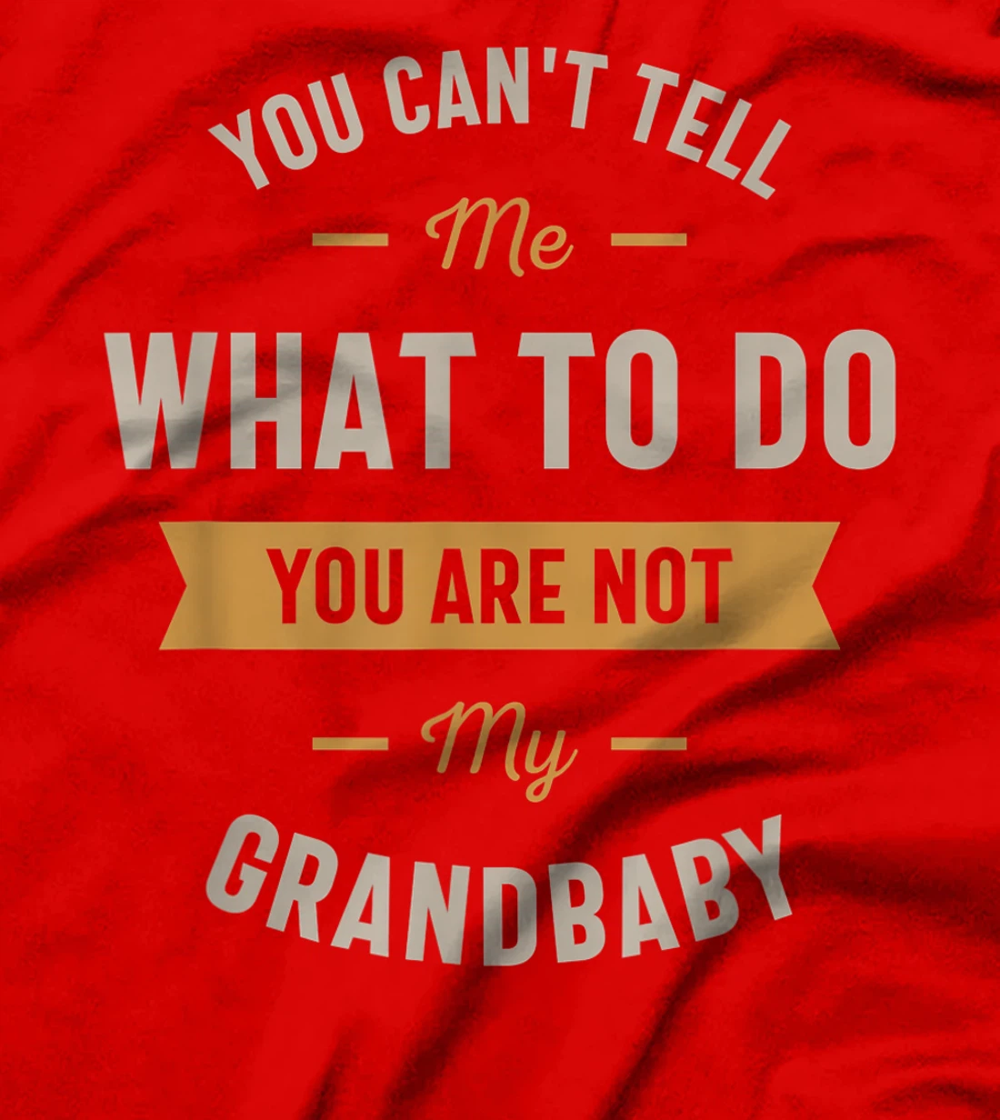 You can't tell me what to do you are not my grandbaby T-Shirt