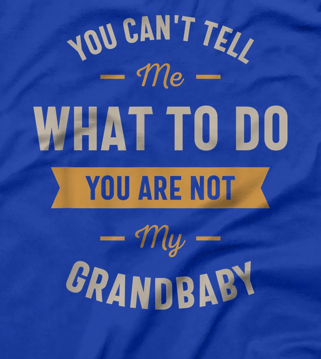 You can't tell me what to do you are not my grandbaby T-Shirt