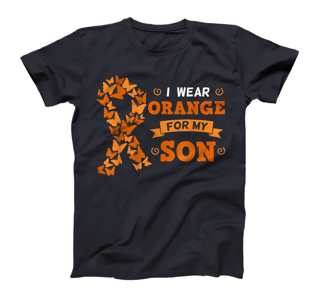 I Wear Orange For My Son Leukemia Blood Cancer Cells Patient T-Shirt