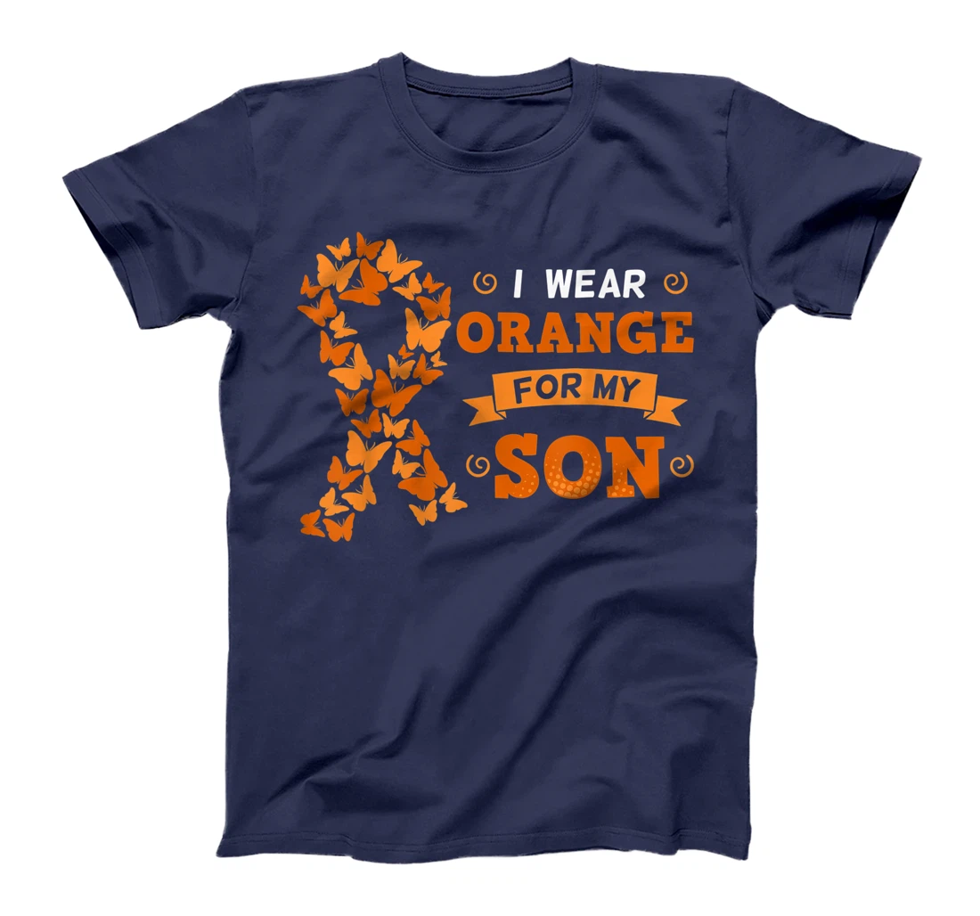 I Wear Orange For My Son Leukemia Blood Cancer Cells Patient T-Shirt
