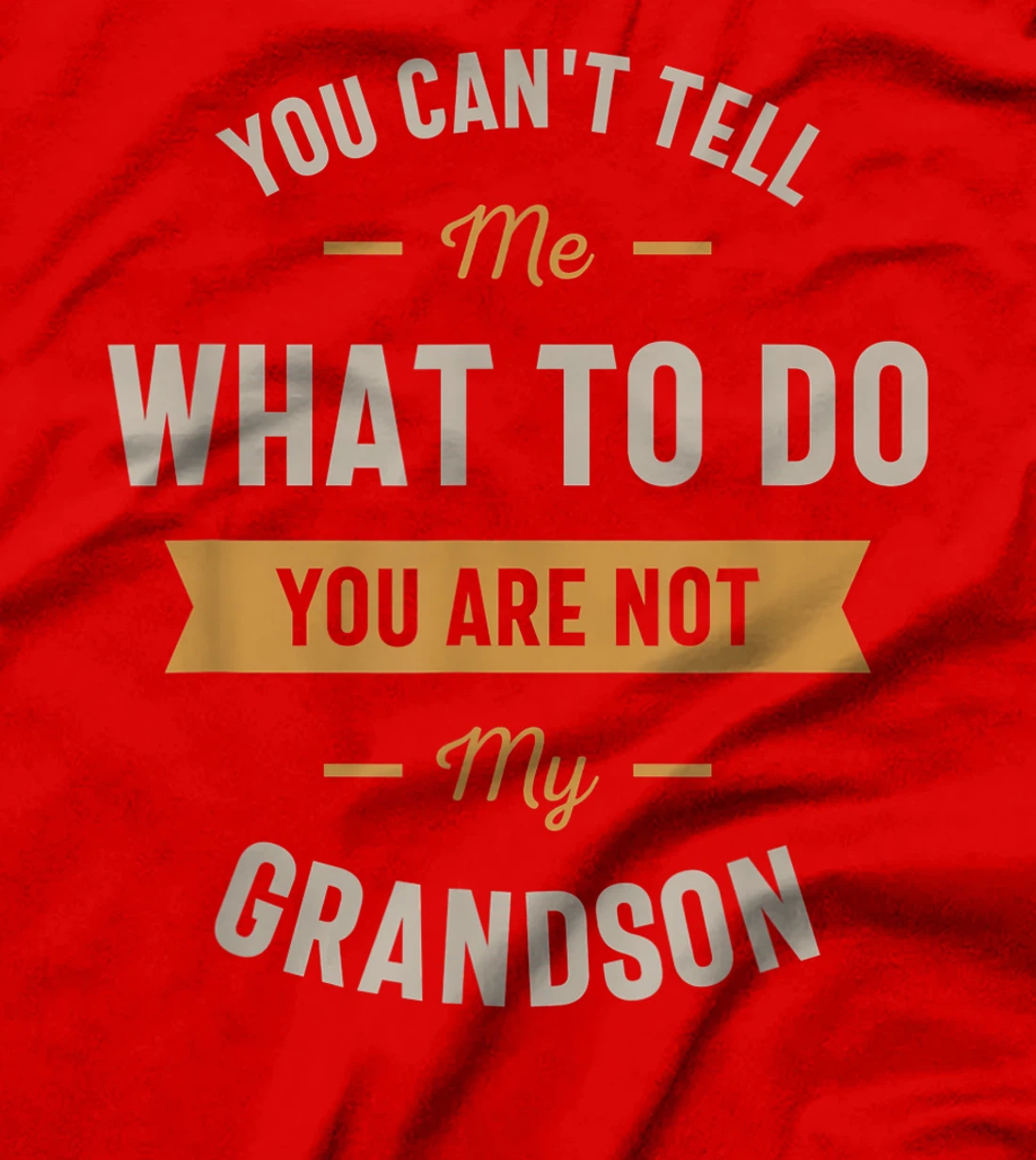 You can't tell me what to do you are not my grandson T-Shirt