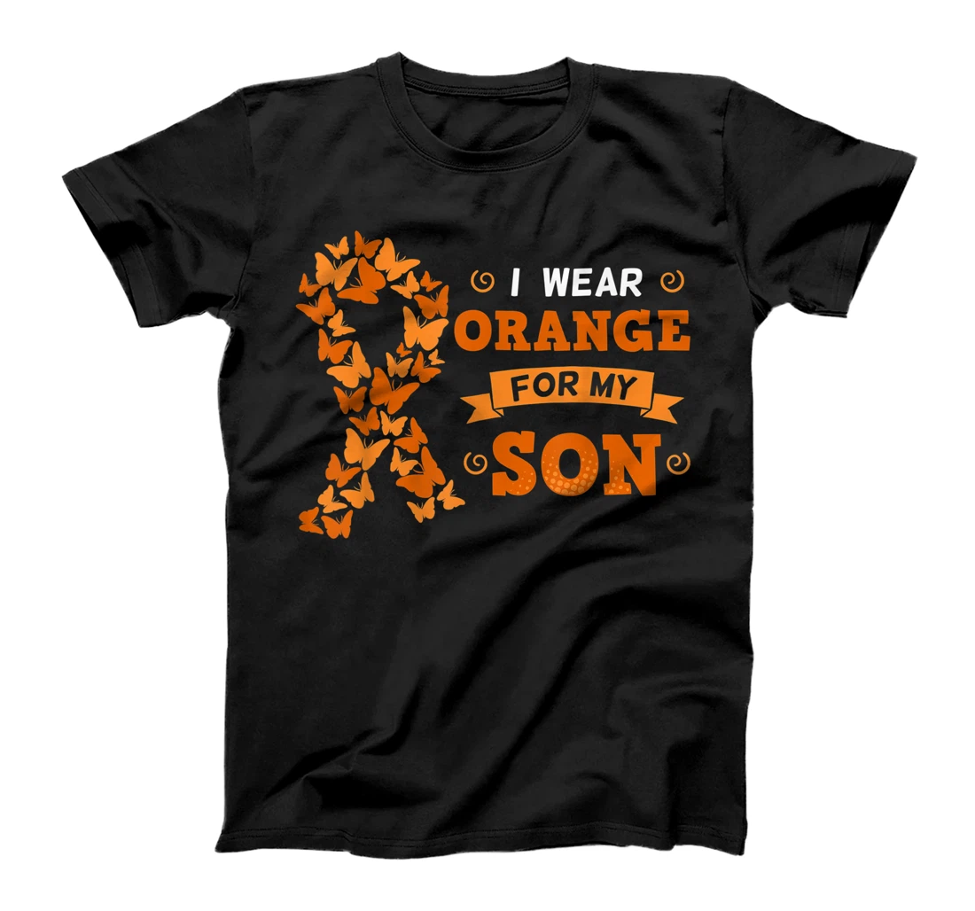 I Wear Orange For My Son Leukemia Blood Cancer Cells Patient T-Shirt