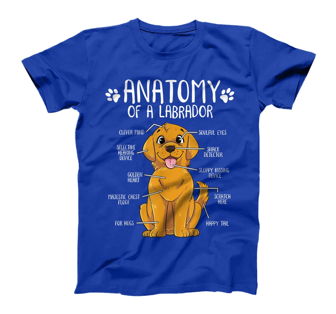 Funny Anatomy Labrador Retriever Lab Dog Lover Owner Gift T-Shirt