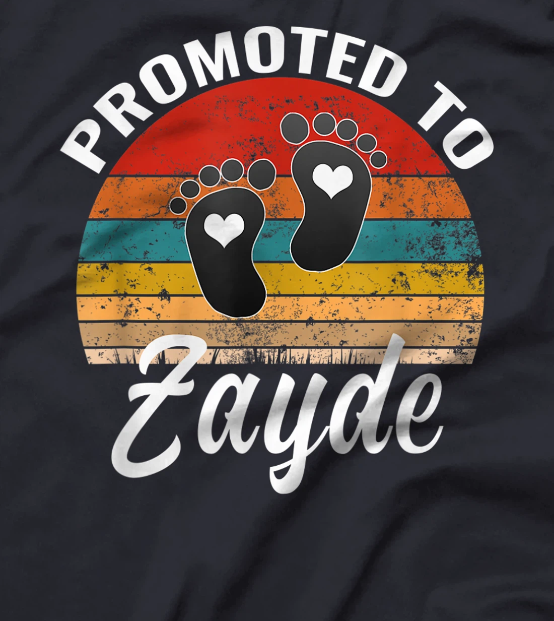 Mens Promoted To Zayde Jewish Grandpa Pregnancy Announcement T-Shirt