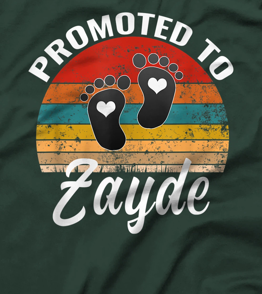Mens Promoted To Zayde Jewish Grandpa Pregnancy Announcement T-Shirt