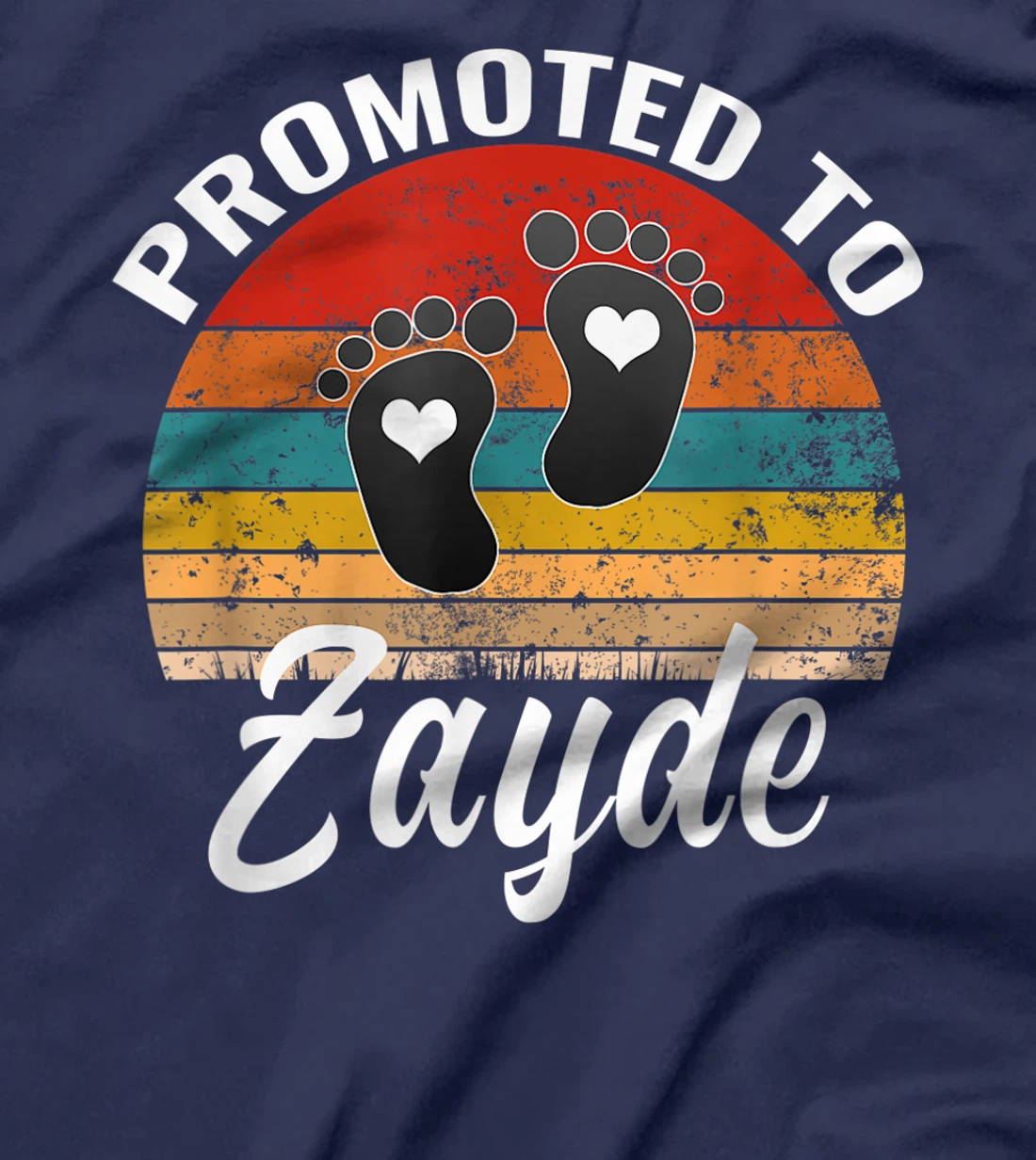 Mens Promoted To Zayde Jewish Grandpa Pregnancy Announcement T-Shirt