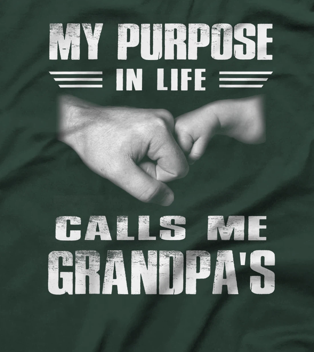 Funny T-shirt My Purposes In Life Calls Me Grandpa's For Men T-Shirt