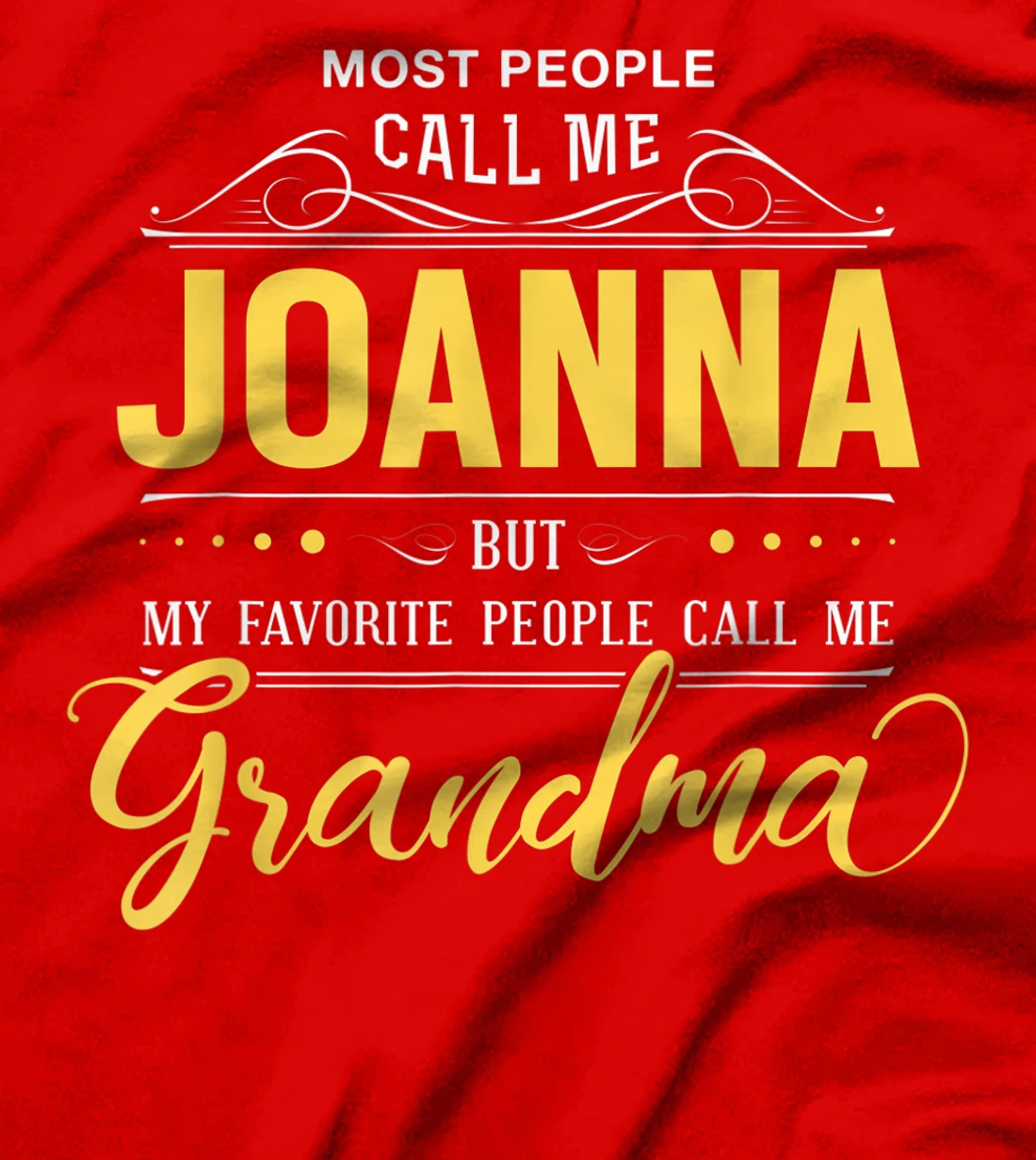 Joanna Name Shirt - My Favorite People Call Me Grandma T-Shirt