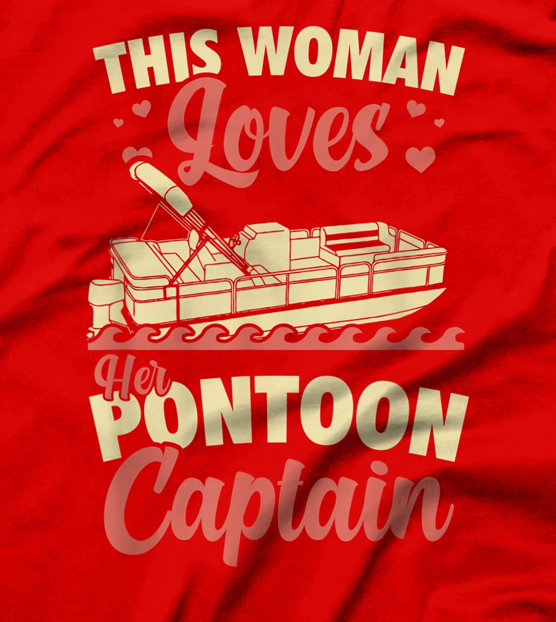 Vintage Pontoon Captain Shirt Women Funny Gift Boat Owner T-Shirt