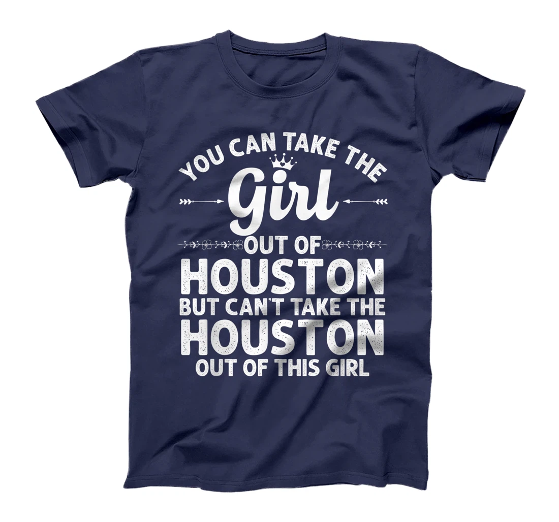Girl Out Of HOUSTON MS MISSISSIPPI Gift Funny Home Roots USA T-Shirt