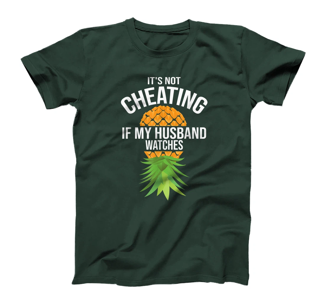 Funny It's Not Cheating If My Husband Watches Gift Women T-Shirt
