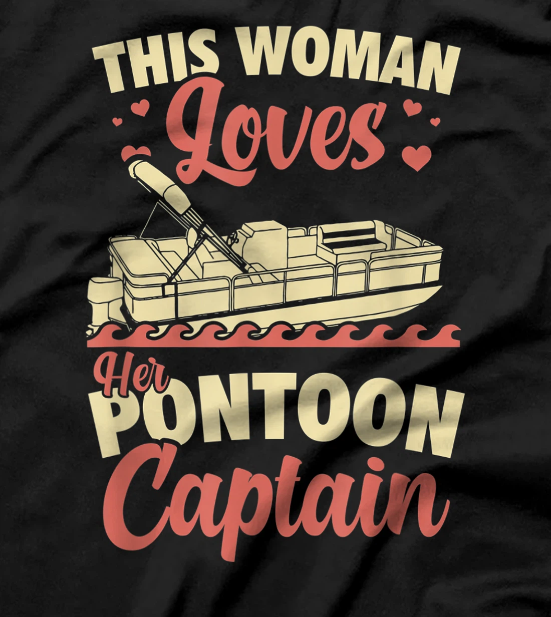 Vintage Pontoon Captain Shirt Women Funny Gift Boat Owner T-Shirt