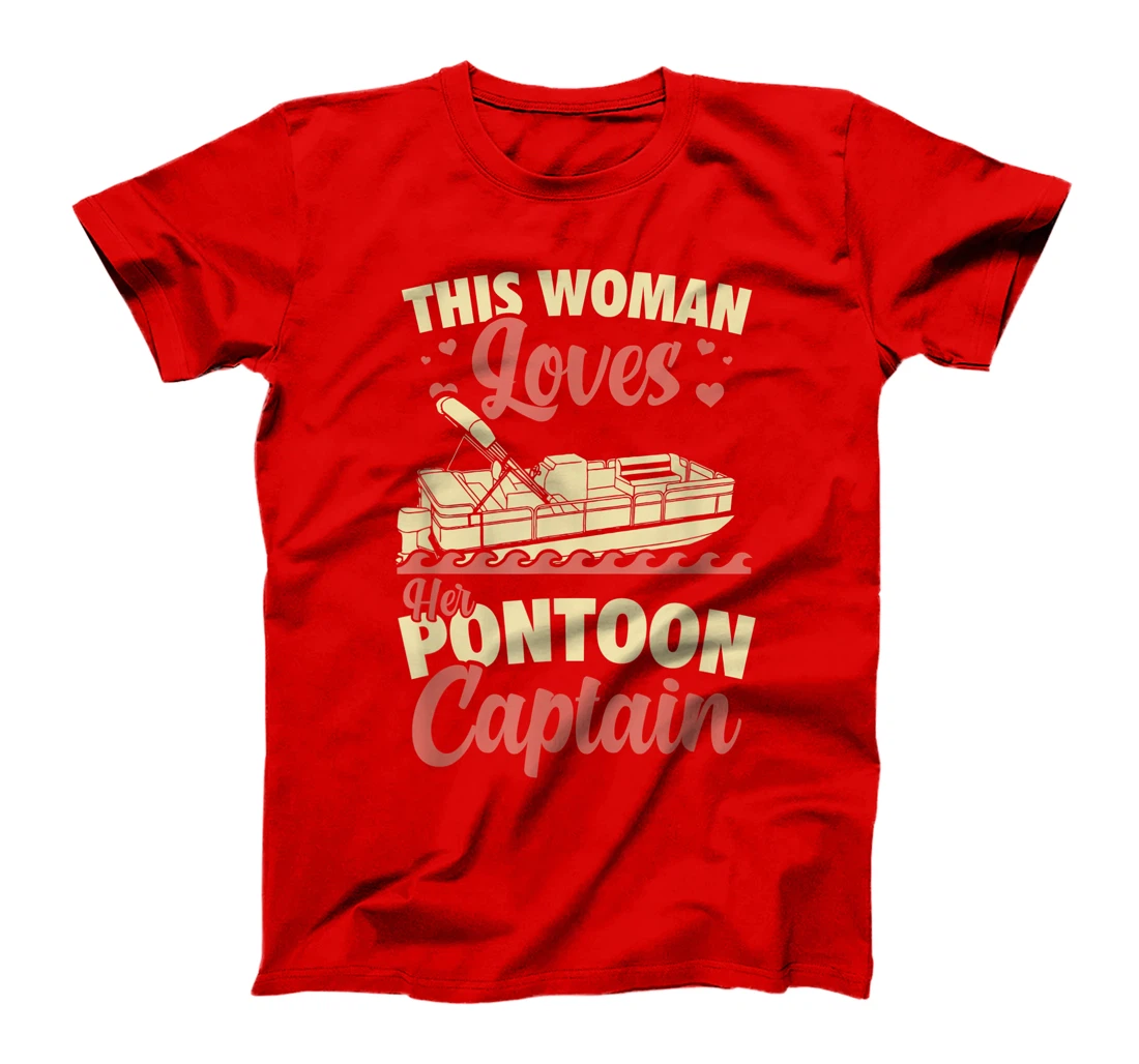 Vintage Pontoon Captain Shirt Women Funny Gift Boat Owner T-Shirt