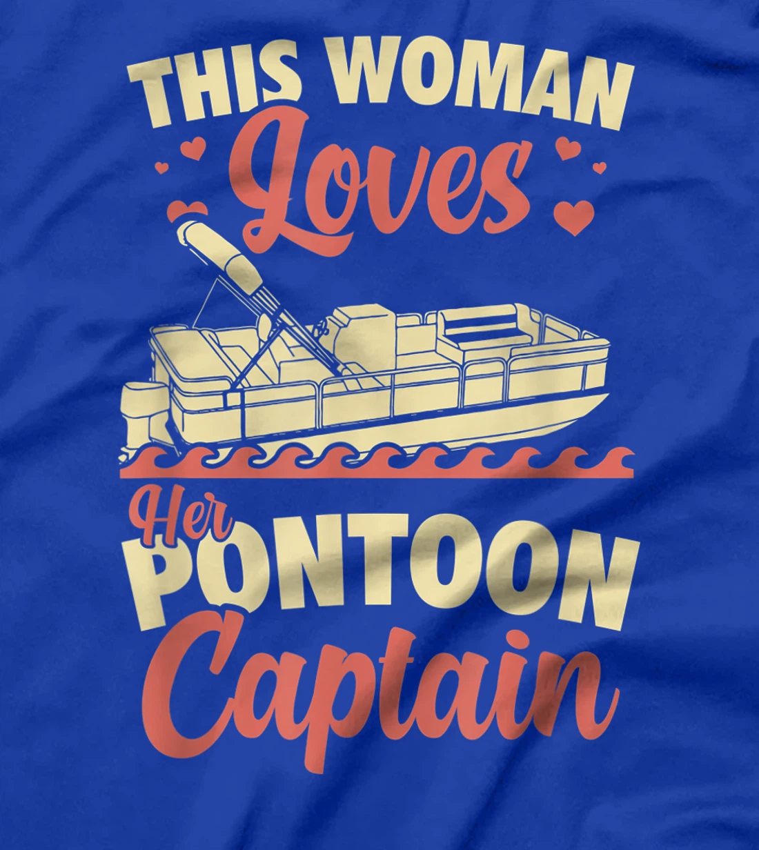 Vintage Pontoon Captain Shirt Women Funny Gift Boat Owner T-Shirt