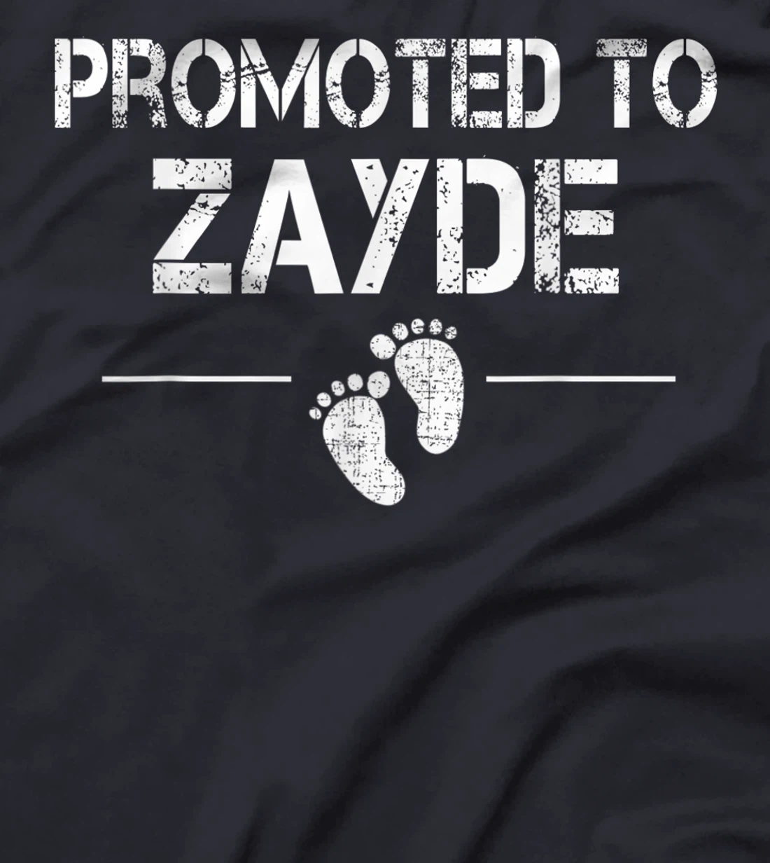 Mens Promoted To Zayde Jewish Baby Shower Grandpa T-Shirt