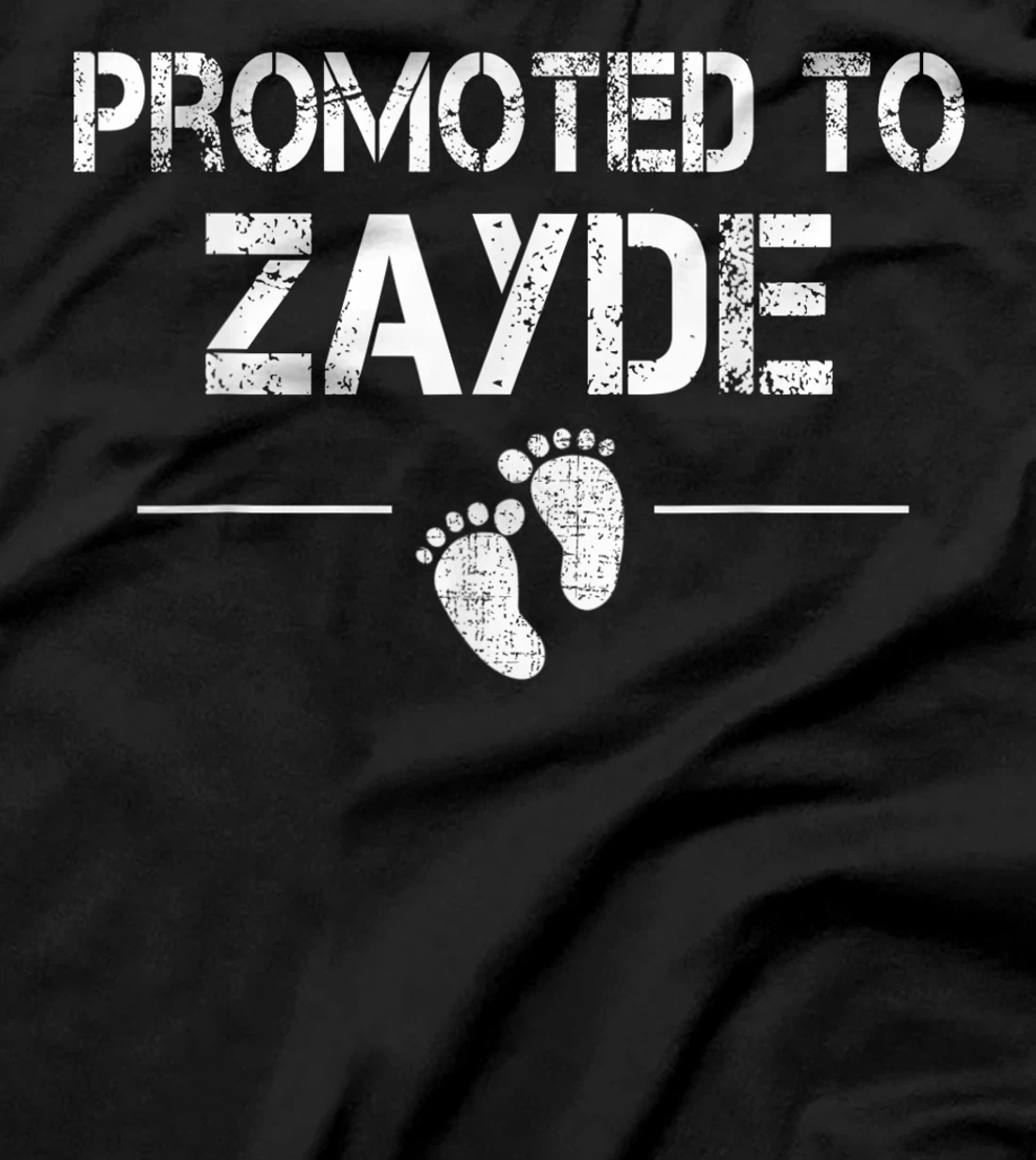 Mens Promoted To Zayde Jewish Baby Shower Grandpa T-Shirt
